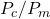  P_c / P_m 