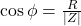  \cos \phi = \frac{R}{|Z|} 
