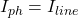  I_{ph} = I_{line} 