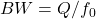 BW = Q/f_0