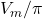  V_m / \pi 