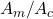  A_m / A_c 
