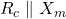  R_c \parallel X_m 
