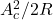  A_c^2 / 2 R 