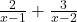 \frac{2}{x-1} + \frac{3}{x-2}