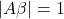  |A \beta| = 1 