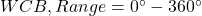  WCB , Range = 0^\circ - 360^\circ 