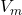  V_m 
