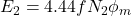  E_2 = 4.44 f N_2 \phi_m 