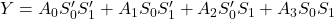  Y = A_0S_0'S_1' + A_1S_0S_1' + A_2S_0'S_1 + A_3S_0S_1 