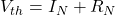  V_{th} = I_N + R_N 