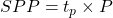  SPP = t_p \times P 