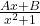 \frac{Ax+B}{x^2+1}