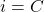  i = C 