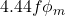  4.44 f \phi_m 