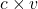  c \times v 