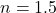  n = 1.5 