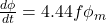  \frac{d\phi}{dt} = 4.44 f \phi_m 