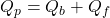  Q_p = Q_b + Q_f 