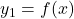  y_1 = f(x) 