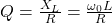 Q = \frac{X_L}{R} = \frac{\omega_0 L}{R}