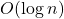  O(\log n) 