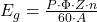  E_g = \frac{P \cdot \Phi \cdot Z \cdot n}{60 \cdot A} 